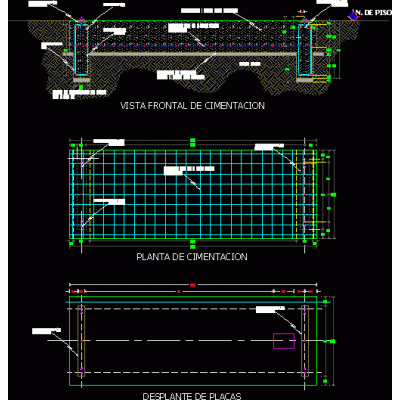 Cimentacion porton vertical