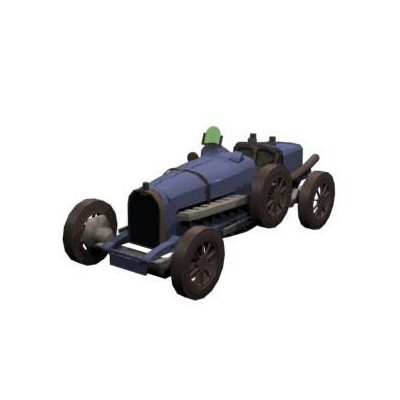 Automovil bugatti 3d