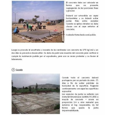 Construccion de Losa Deportiva