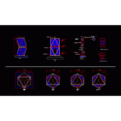 Modulo tubo pvc y tela