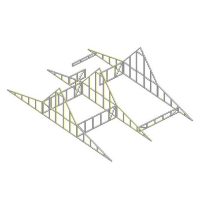 Techo estructura madera