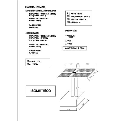 Plano de estructuras de vivienda 1 piso
