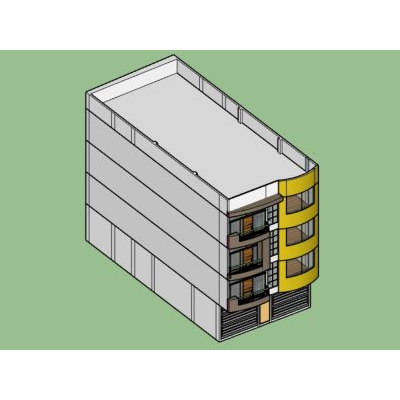 Edificio Moderno Cuatro Niveles