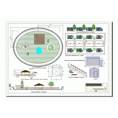 Plano de arquitectura de vivienda de avestruz