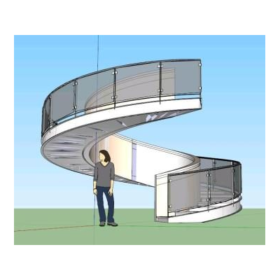 Escalra caracol 3d