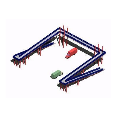 Puente peatonal 3d