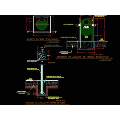 Tacho ecologico - ecoleccion de basura
