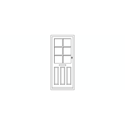 Puerta Principal En Alzado, Modelo 07