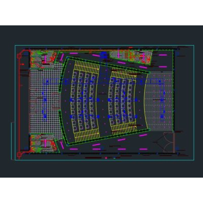 Planta auditorio  arquitectonica