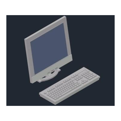 lcd monitor with keyboard