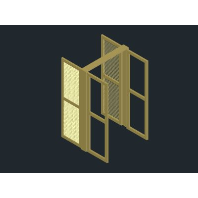 Puerta ventana doble hoja