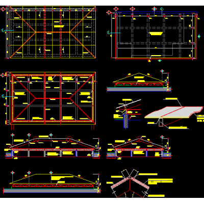 Techo de vidrio con estructura metalica