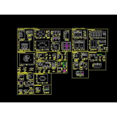 Bloques de hospital completo; con habitaciones y mas