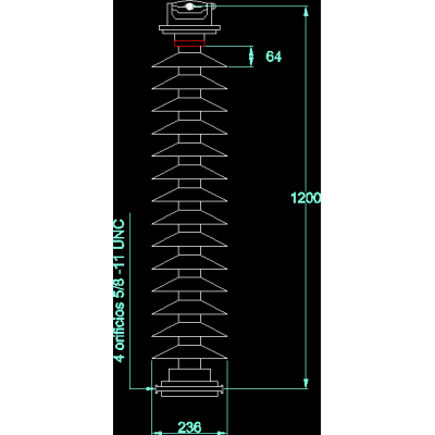 epam vertical line post insulator 115kv