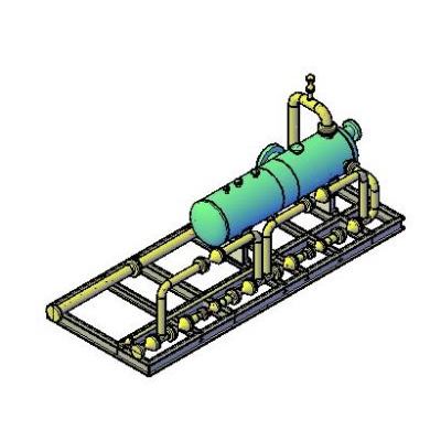 Separadores de gas bifasico - 3d