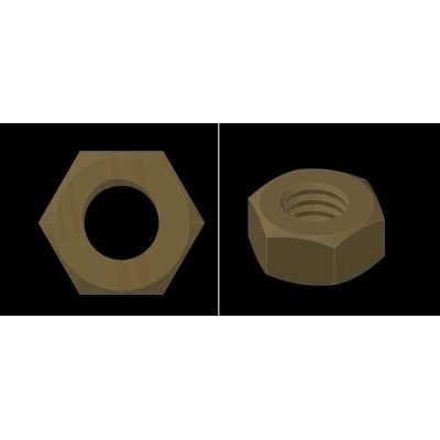 Tuerca 3d