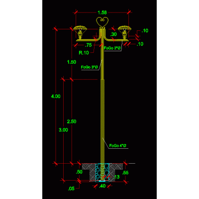 Poste ornamental 1