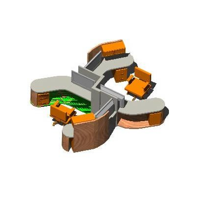 Muebles de oficina 3d