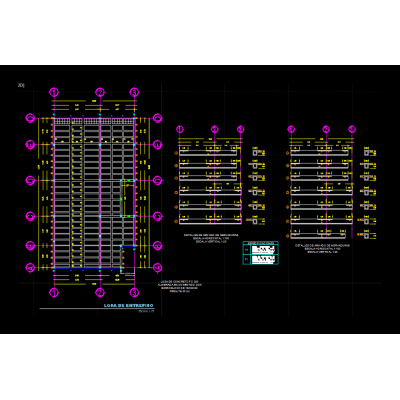 Detalles en AutoCAD de una Losa aligerada