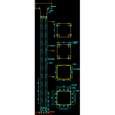 Refuerzo de Pilares en AutoCAD