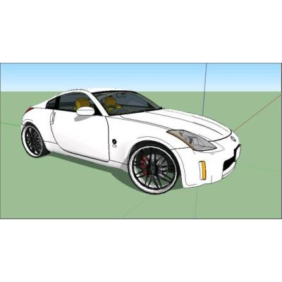 white nissa car