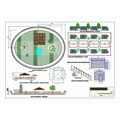 Zona aves ornamentales  - verde - avestruz