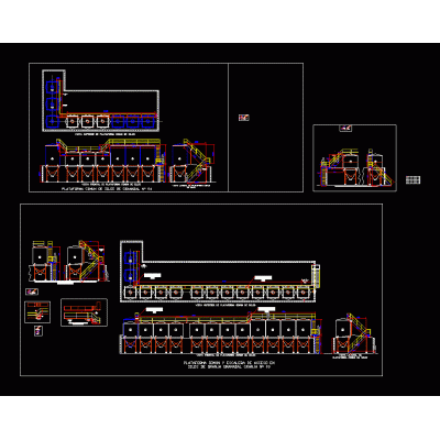 Plataforma y escaleras de acceso para silos