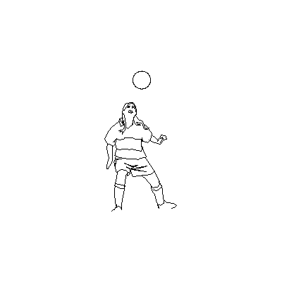 Calciatore in azione