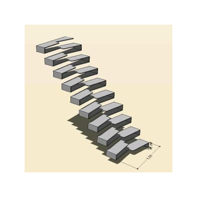 Escalera Flotante Contemporanea