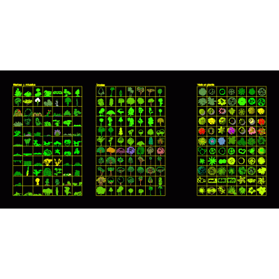 Pack de arboles 2d