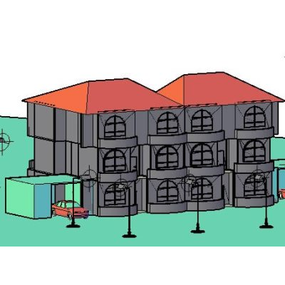 3d building