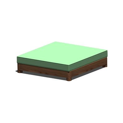 Cama King Size Moderna 3D
