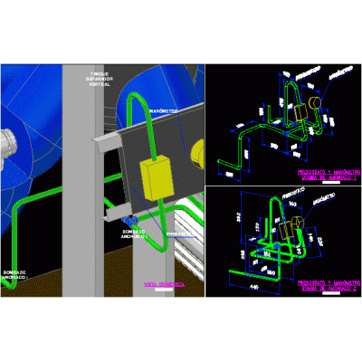 Sistema di refrigerazione di serbatoi e pompe 3d