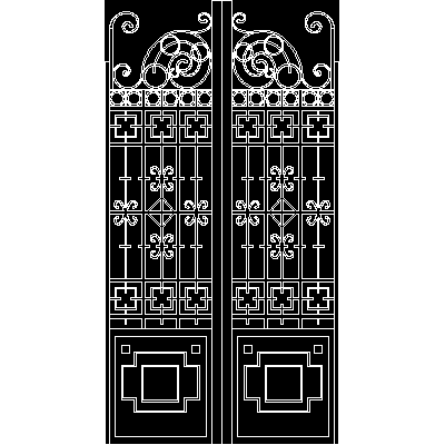 double leaf door