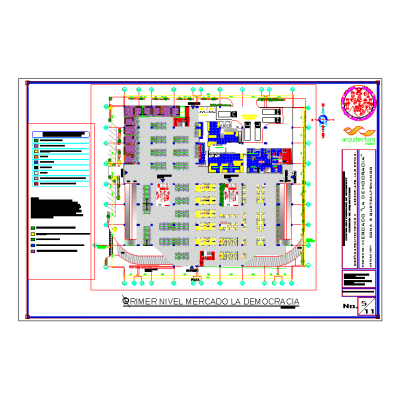 Mercado - esquema - planimetria