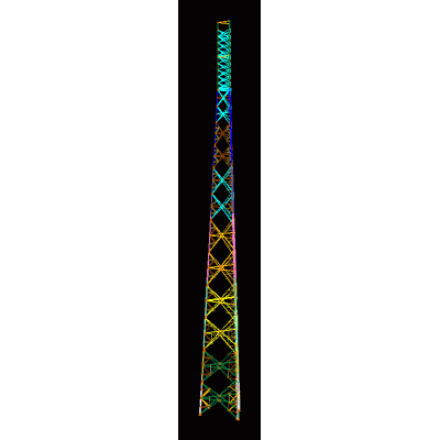 Torre autosoportada 60m de telecomunicacion