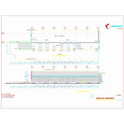 Nave industrial - anden de carga y descarga de camiones
