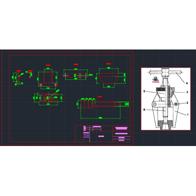 Mechanical exploded view