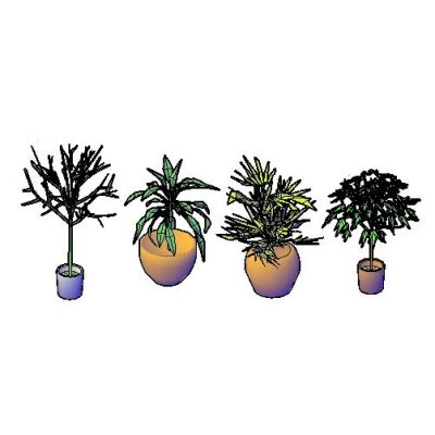 Coleccion de Plantas de Interior en 3D