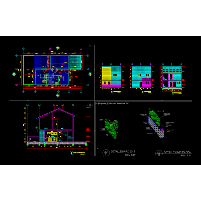 Structural masonry house