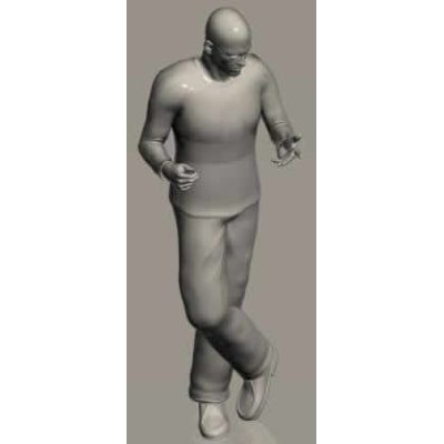 Hombre hablando 3d