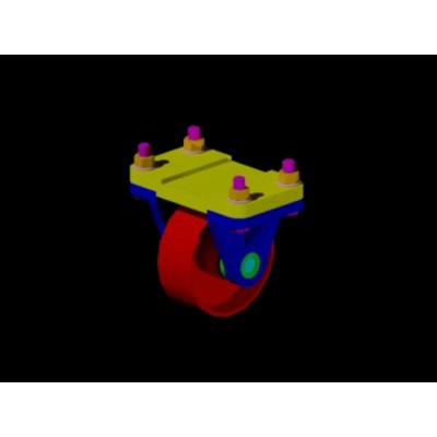 Ensamble de rondana pivotante en 3d