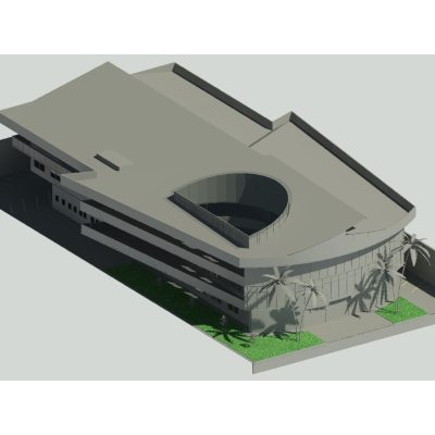Centro cultural - revit