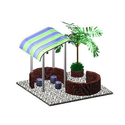 Caney - pergola 3d