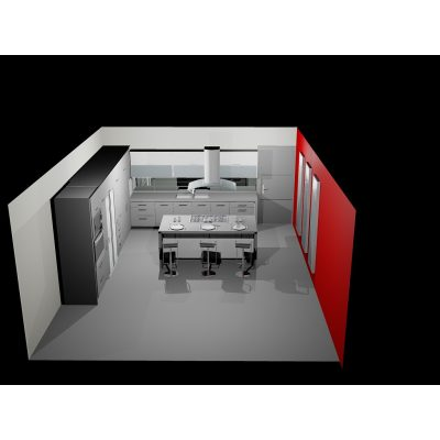 Cocina integral 3d