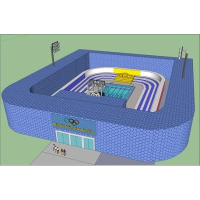 Estadio olimpico 3d skp
