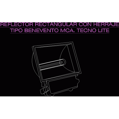 Reflector rectangular