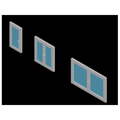 Ventanas oscilo batientes 3d