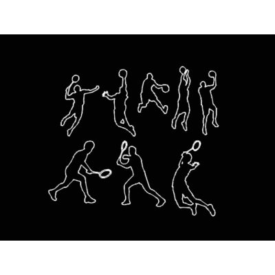 Siluette personas formatea archivo autocad