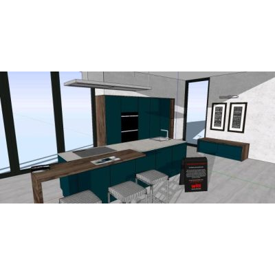 Cocina integral abierta